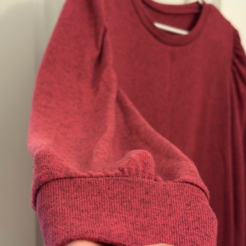 Red Long Sleeve Top